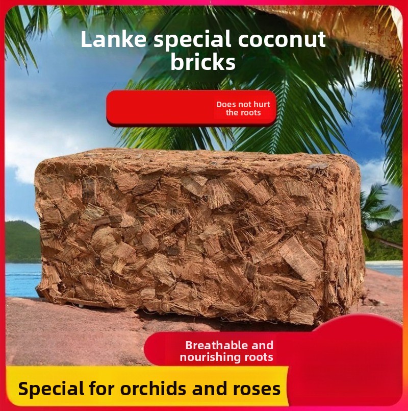 Substrate Coconut Fiber - Ladrillo de fibra de coco con